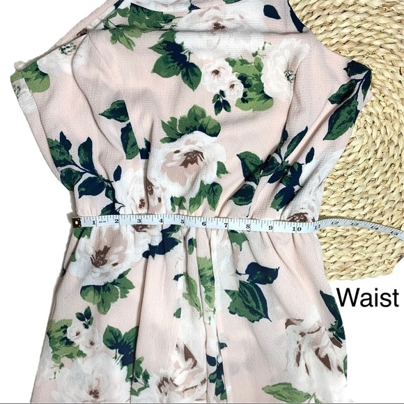 Francesca’s Trixxi Blush Floral Maxi Romper Size Small - Picture 11 of 15